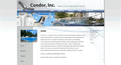Desktop Screenshot of condor-inc.com